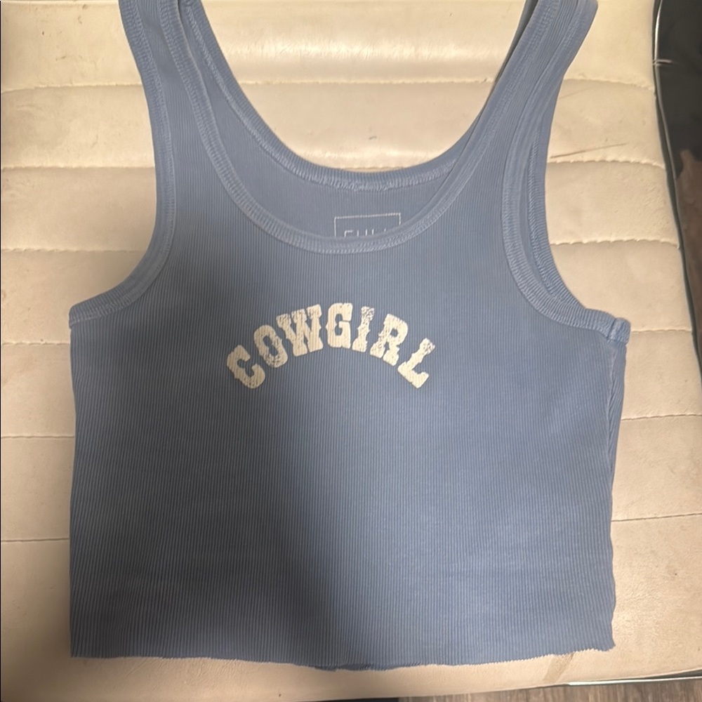 Cowgirl Blue Tank Top
